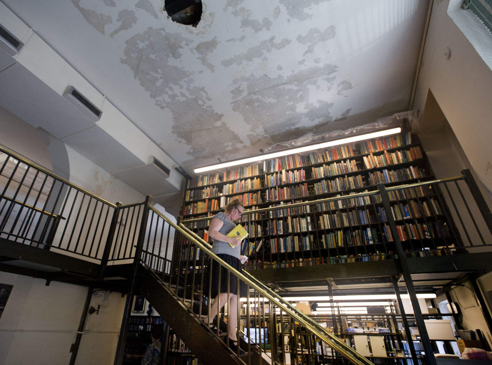 Upstairs stacks and celing.jpg